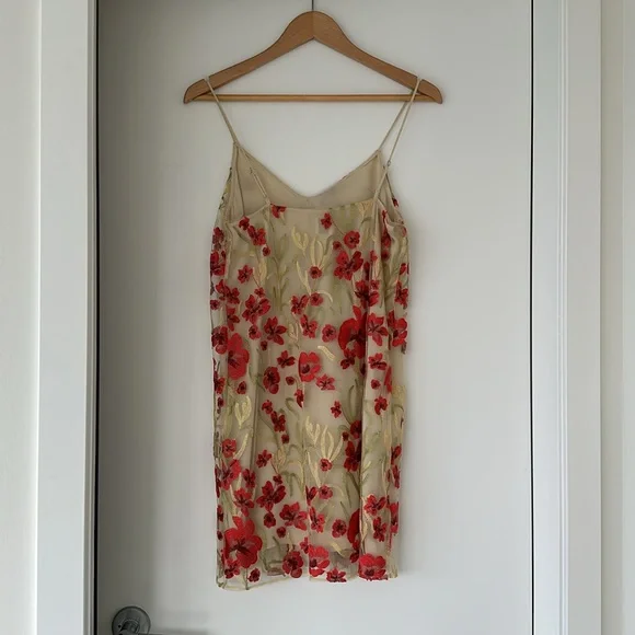 Aritzia A-line embroidered dress in S - Picture 2 of 3